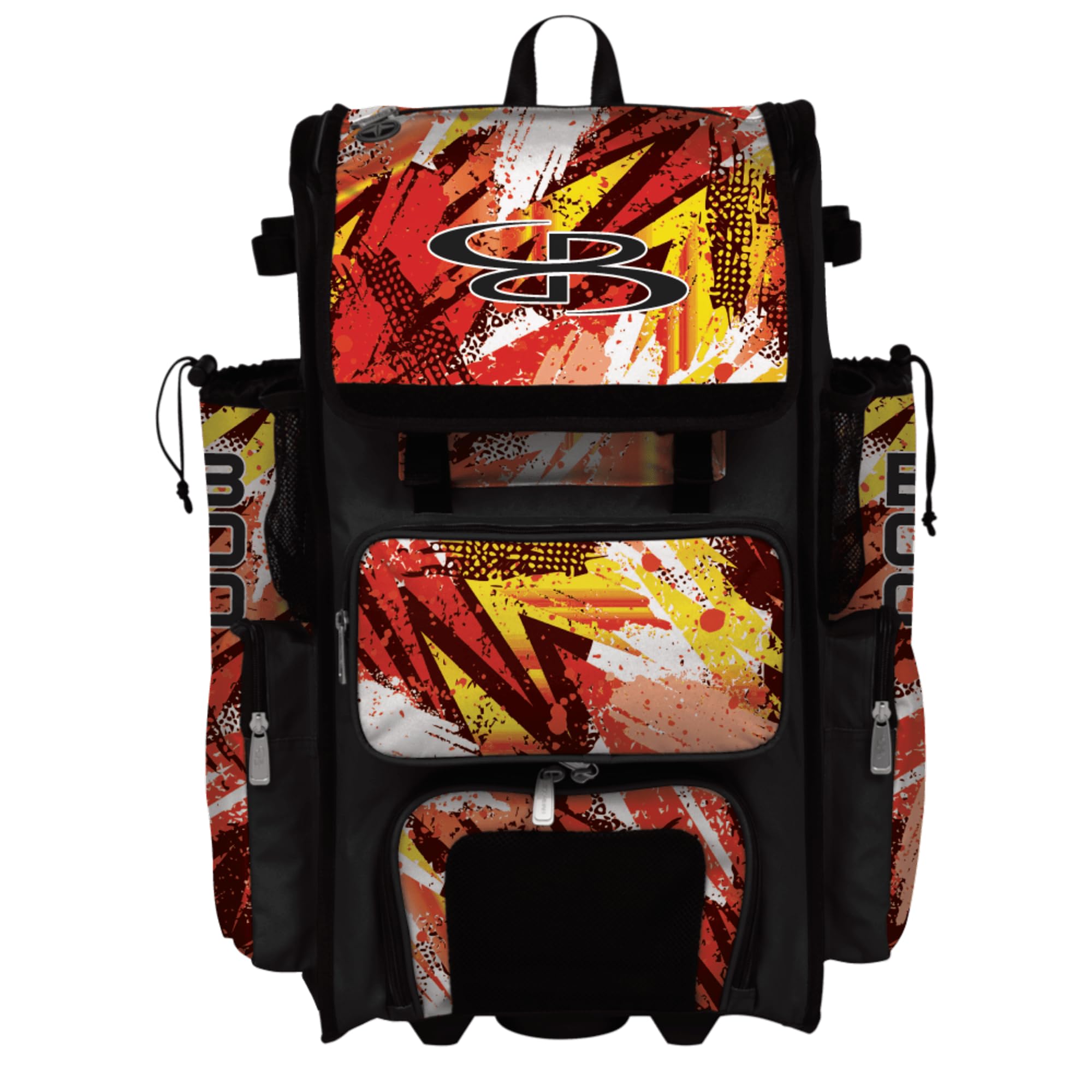 Sac De Baseball/softball Roulant Superpack – 23,5x13,5x9,5 Pouces, Nylon, Multi Poches