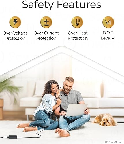 Miniatura 6 de PowerSource Cargador adaptador de CA extra largo de 45 W con certificación UL de 14 pies para Acer Chromebook CB3 CB5 11 13 14 15 R11 N16P1