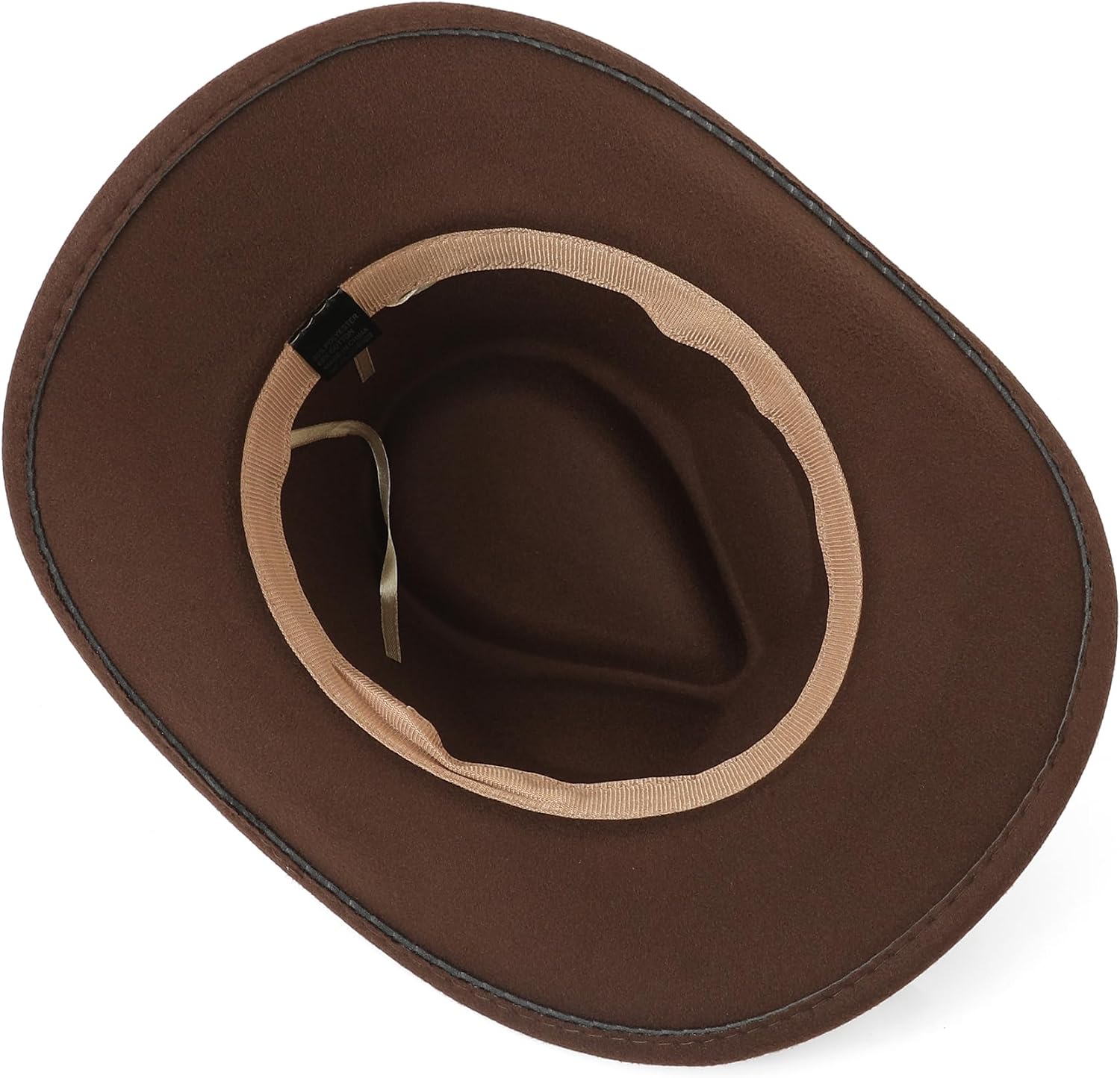 Western Cowboy Hat for Men and Women – Classic Western Style with Adjustable Fit, Vintage Leather Trim