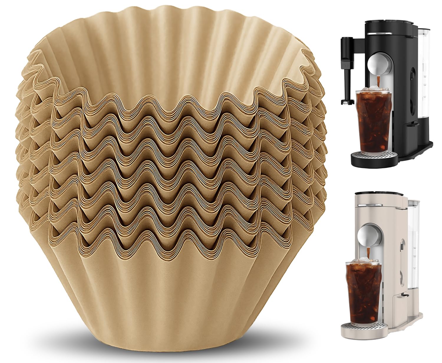 MIMORE Coffee Filters - 120 PCS Disposable Coffee Paper Filters for Ninja Pods & Grounds Specialty - PB040, PB041, PB050, PB051 Coffee Filter