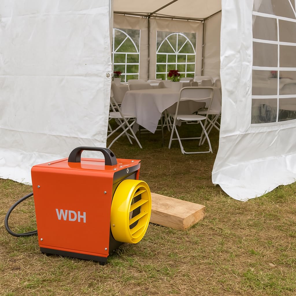 Aktobis Heizgebläse WDH-BGP031S 3000 Watt 230 V Schlauchanschluss rot