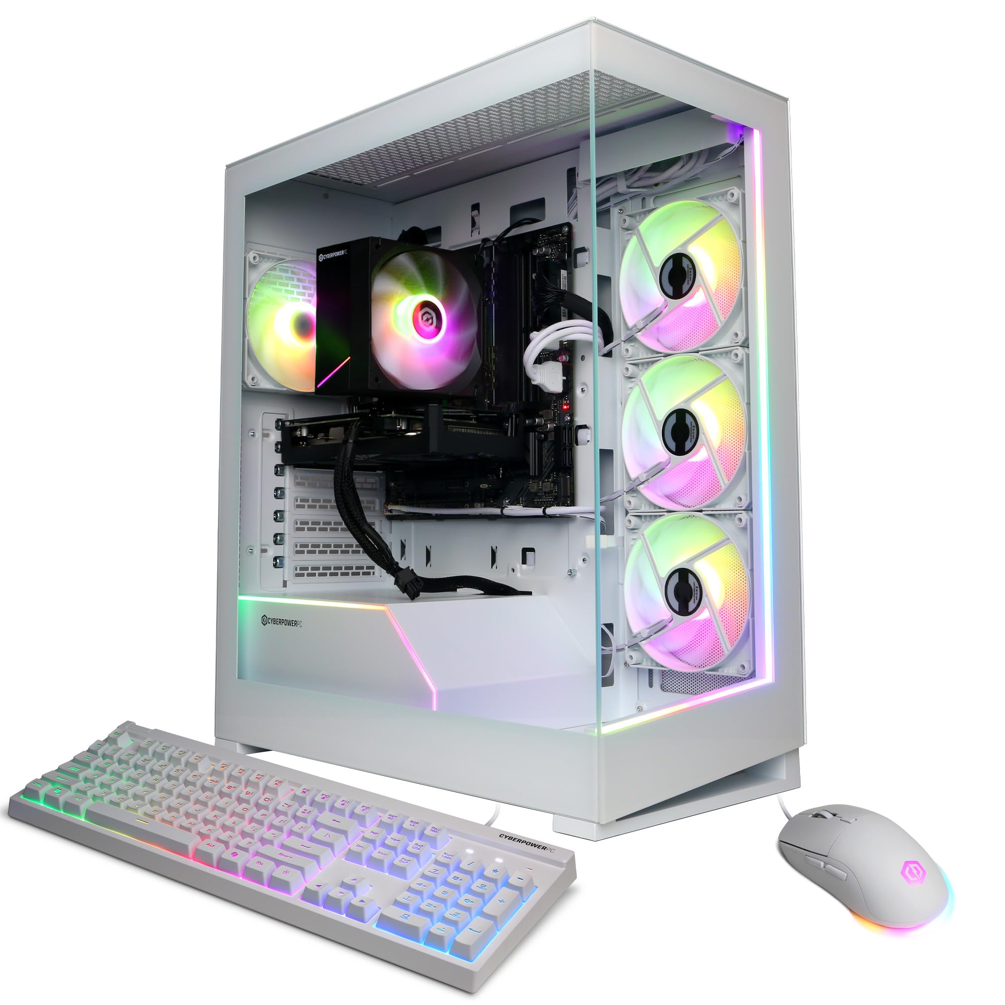 CyberPowerPC Gamer Master Gaming PC, AMD Ryzen 7 9700X 3.8GHz, Radeon RX 7700 16GB, 16GB DDR5, 1TB PCIe 4.0 SSD, WiFi Ready &amp; Windows 11 Home (GMAI6700A)