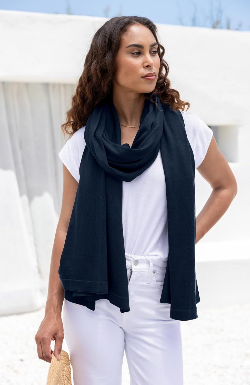 zestt Dreamsoft Travel Scarf, Wrap and Shawl for Women, Organic Cotton - Image 4