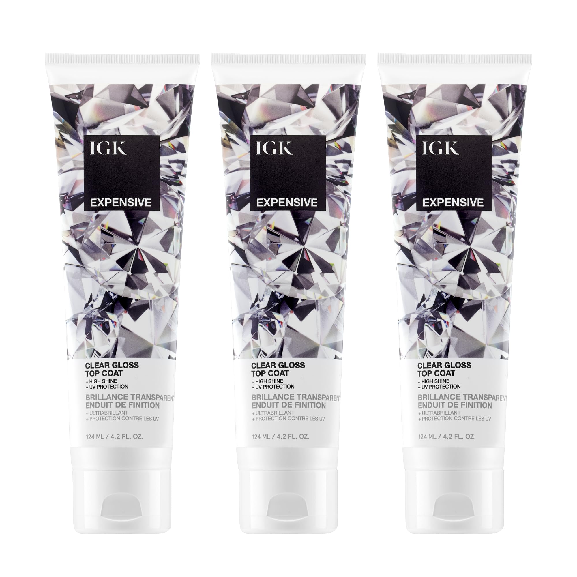 IGK Expensive Amla Oil Hi-Shine Topcoat – In-Shower Gloss Treatment for High Shine, UV Protection, and Color Enhancement – Vegan & Cruelty-Free