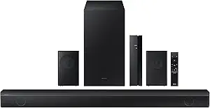 SAMSUNG HW-B57 B-Series 4.1ch Soundbar w/Dolby Audio/DTS Virtual X, Game Mode, Wireless Bluetooth TV Connection, Rear Speaker Kit & Subwoofer Included