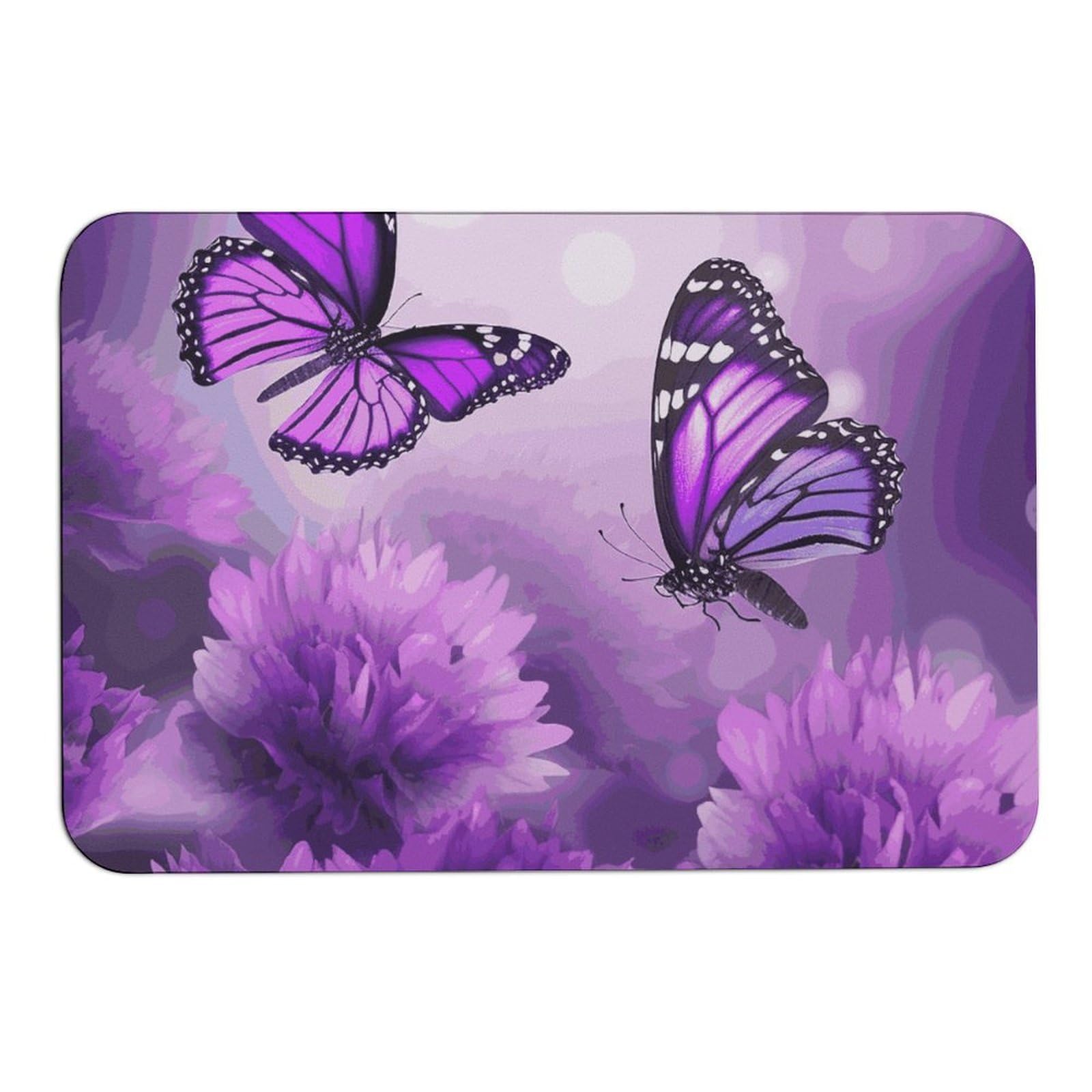 Tapis absorbant fleurs violettes pour sublimer votre entrée et protéger votre terrasse