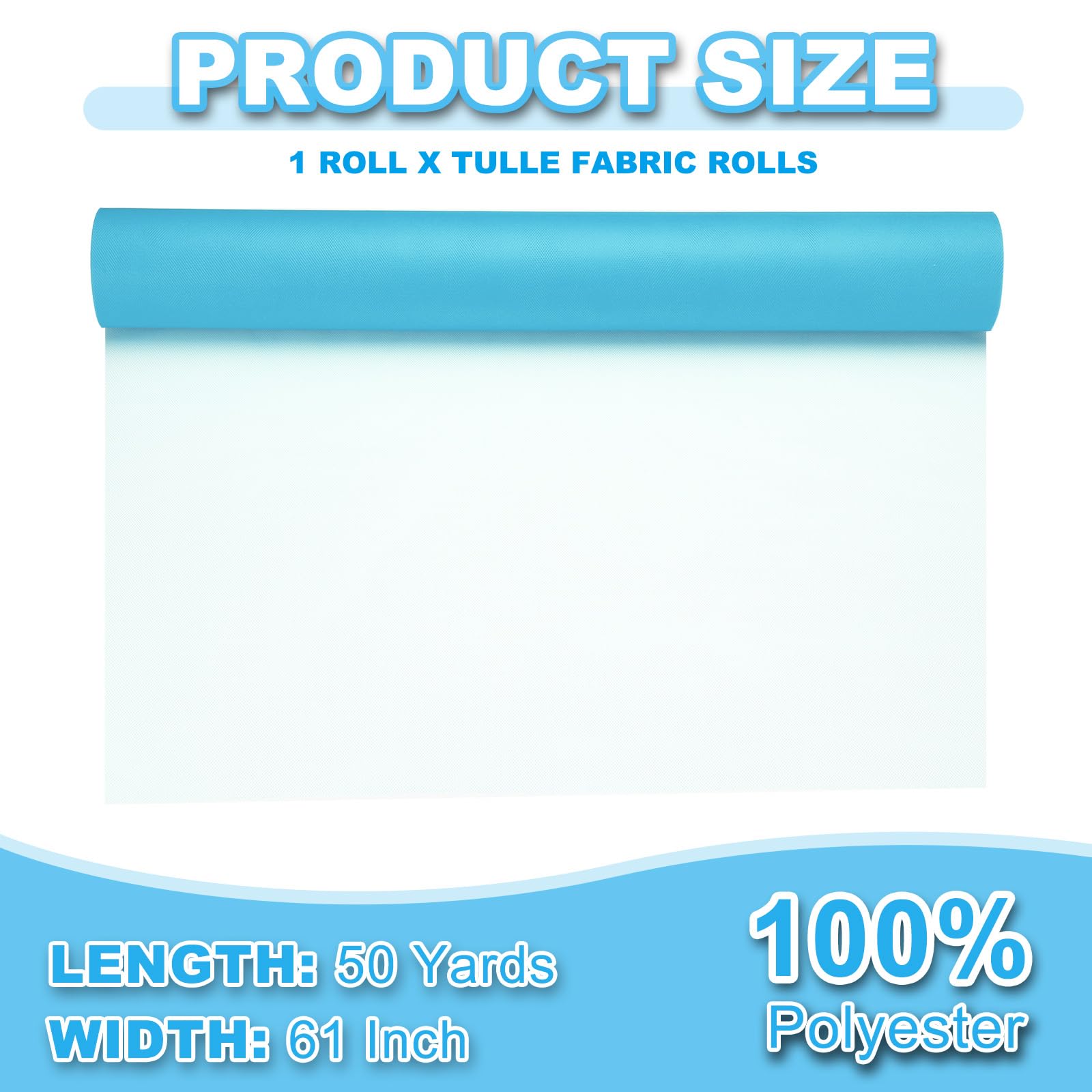 PATIKIL Tulle Fabric Rolls - Image 2