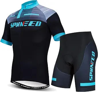 Sponeed Cycling Jersey and Padded Shorts Set