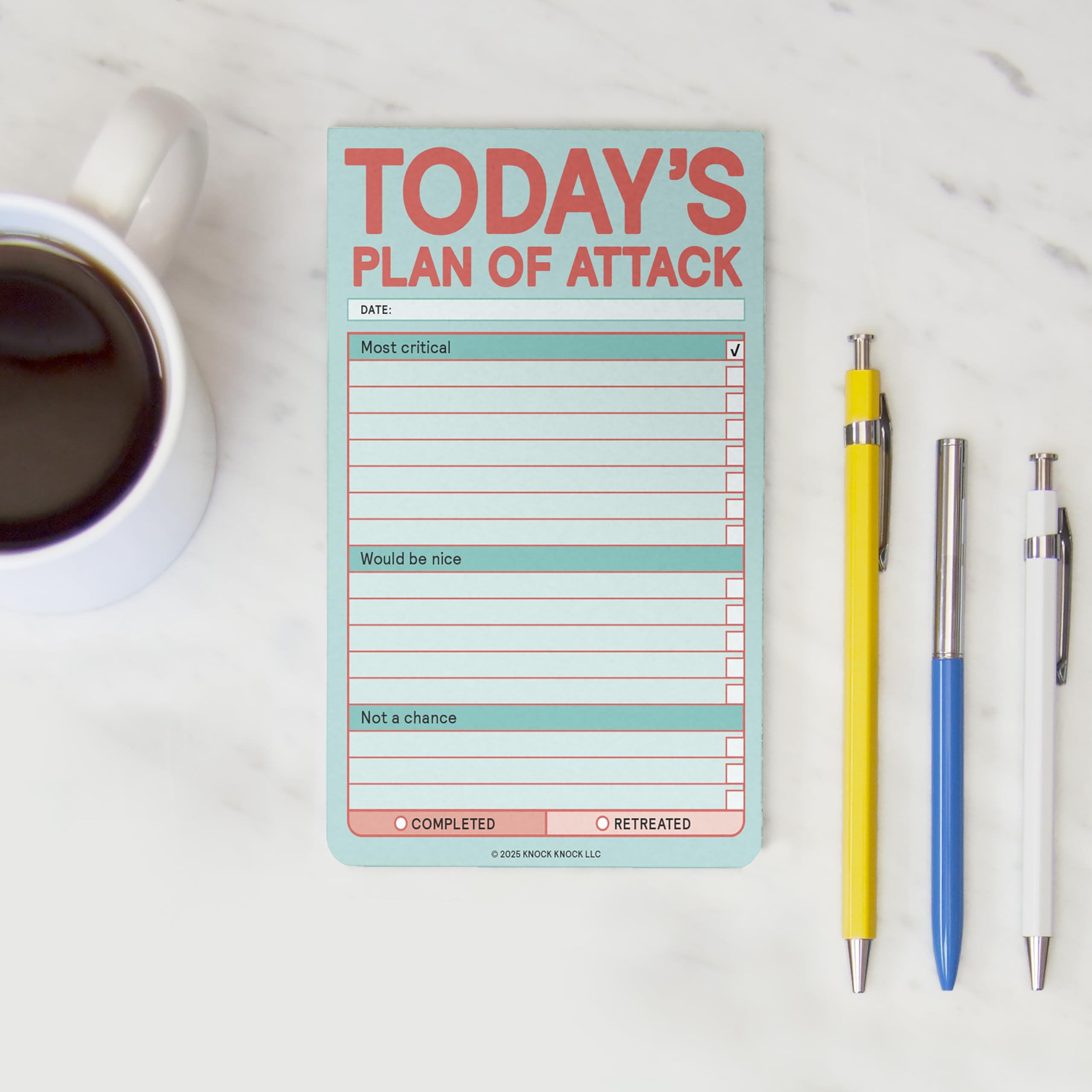 Snapklik.com : 1-Count Knock Knock Todays Plan Of Attack Sticky Note ...