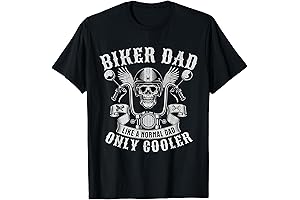 Biker Dad Motorcycle Father Rider Father's Day T-Shirt