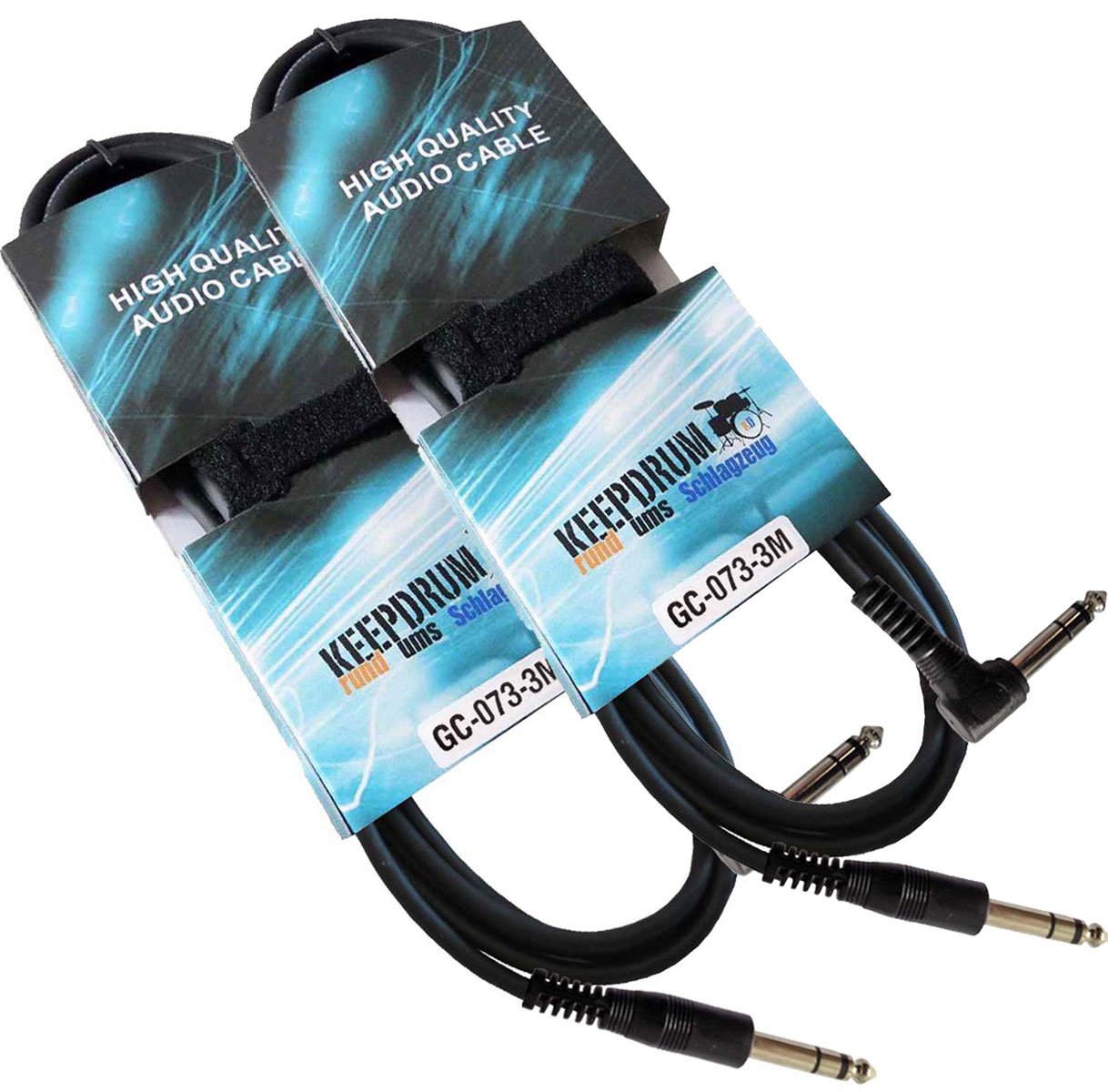 Câble audio stéréo jack 6,3 mm aux finitions soignées keepdrum gc-073 - 4