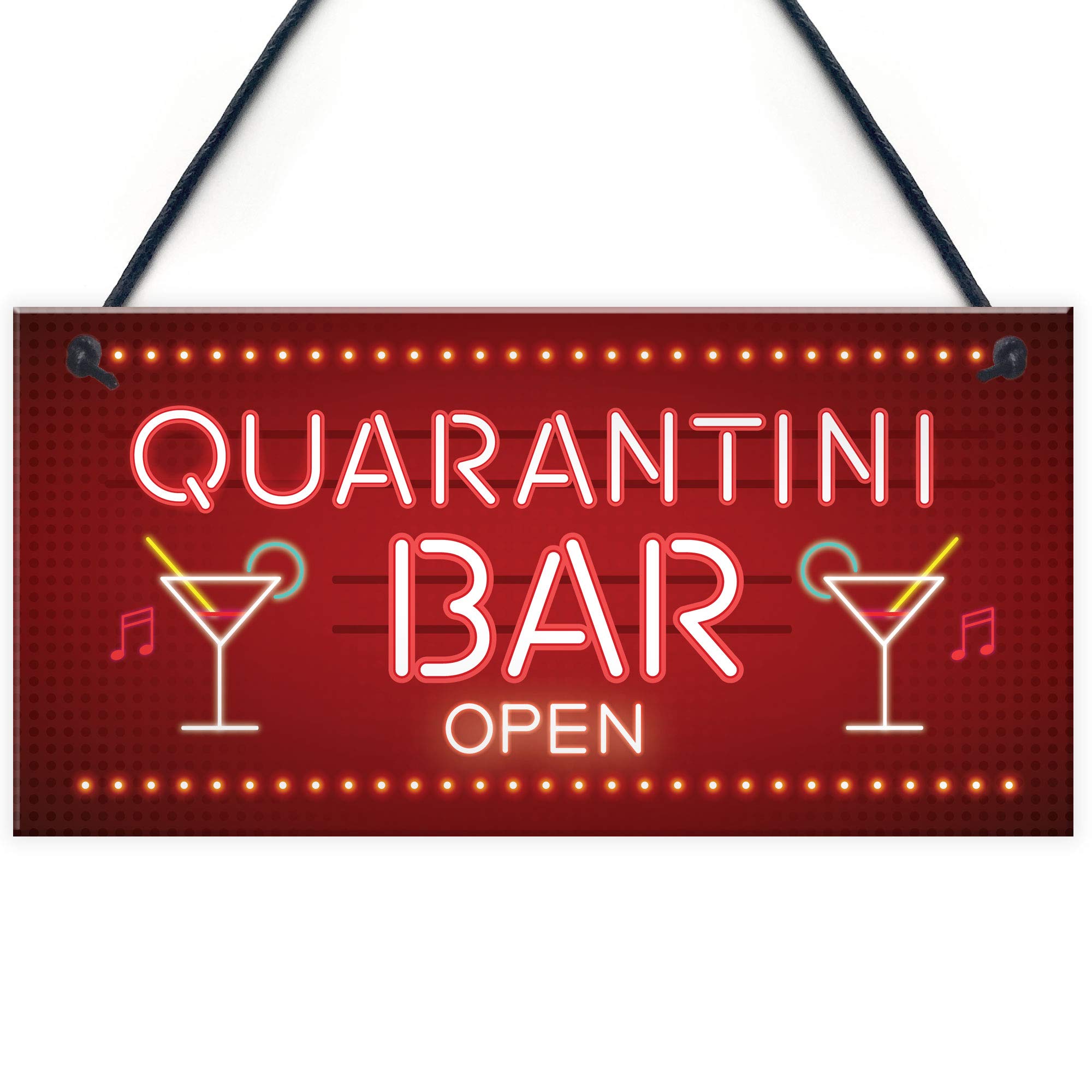 Red Ocean Novelty Home Bar Signs QUARANTINE Gifts For Man Cave Bar Signs And Plaques
