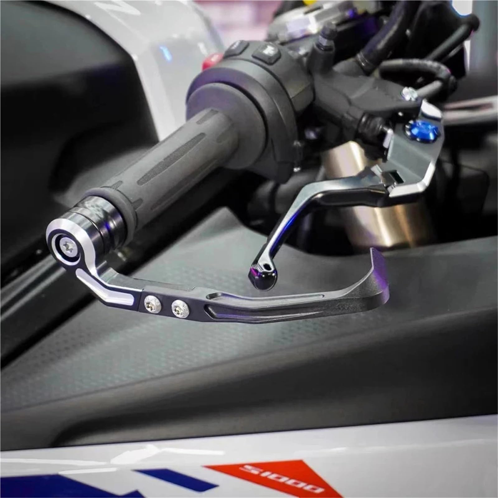 Dźwignia hamulca motocyklowego Pasuje do BMW S1000R S1000RR HP4 S1000XR Akcesoria motocyklowe Uchwyt hamulca motocyklowego Chroni Regulowany Pro HandGuard(For S1000R 21-23)