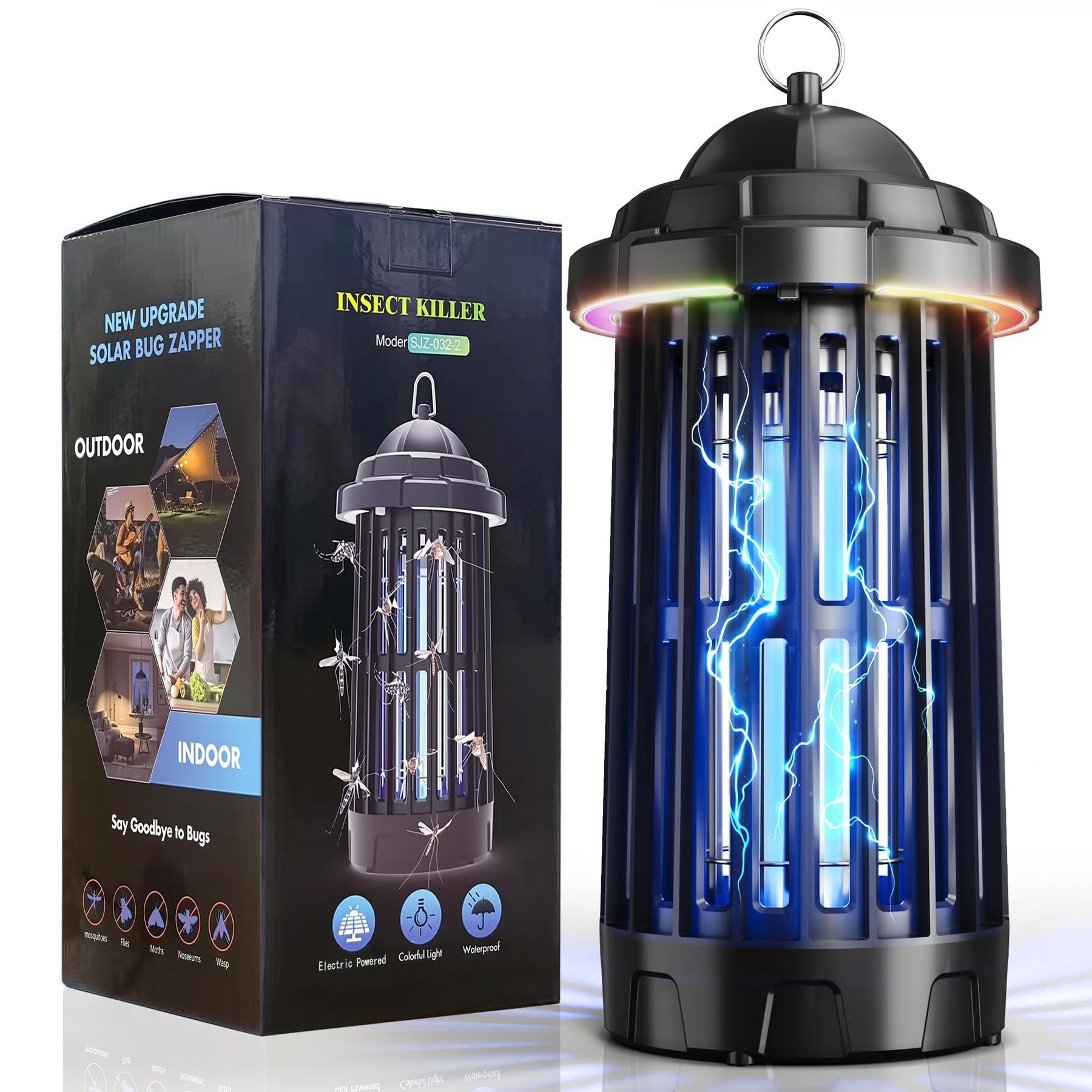 Multifuction 2 in 1 LED Bug Zapper with 4200V and 50000 Hours