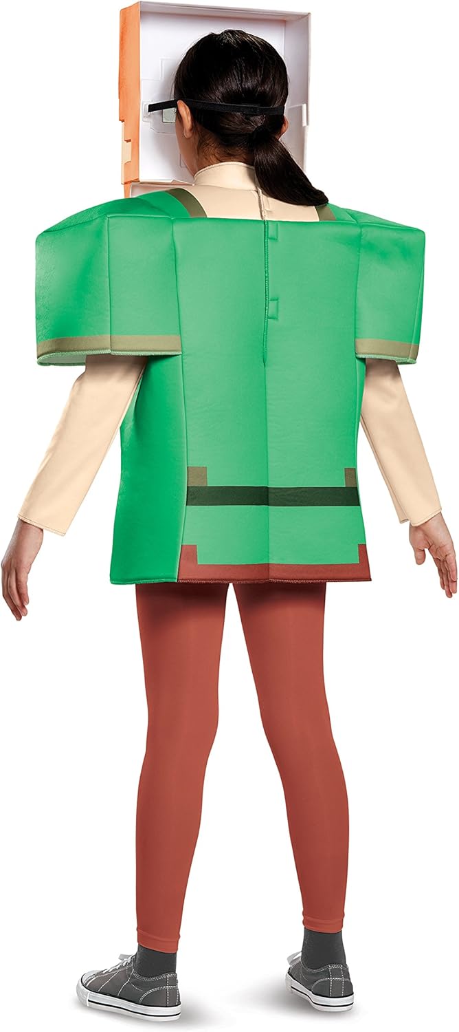 Disguise Alex Classic Minecraft Costume, Multicolor, Medium (7-8)