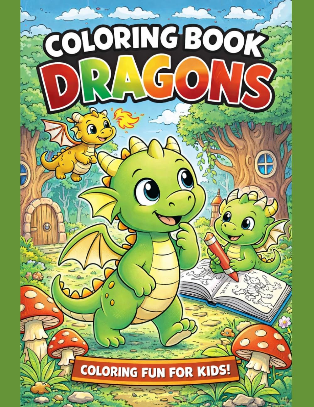 DRAGONS Coloring Book (Best Friends Coloring Stories for kids)