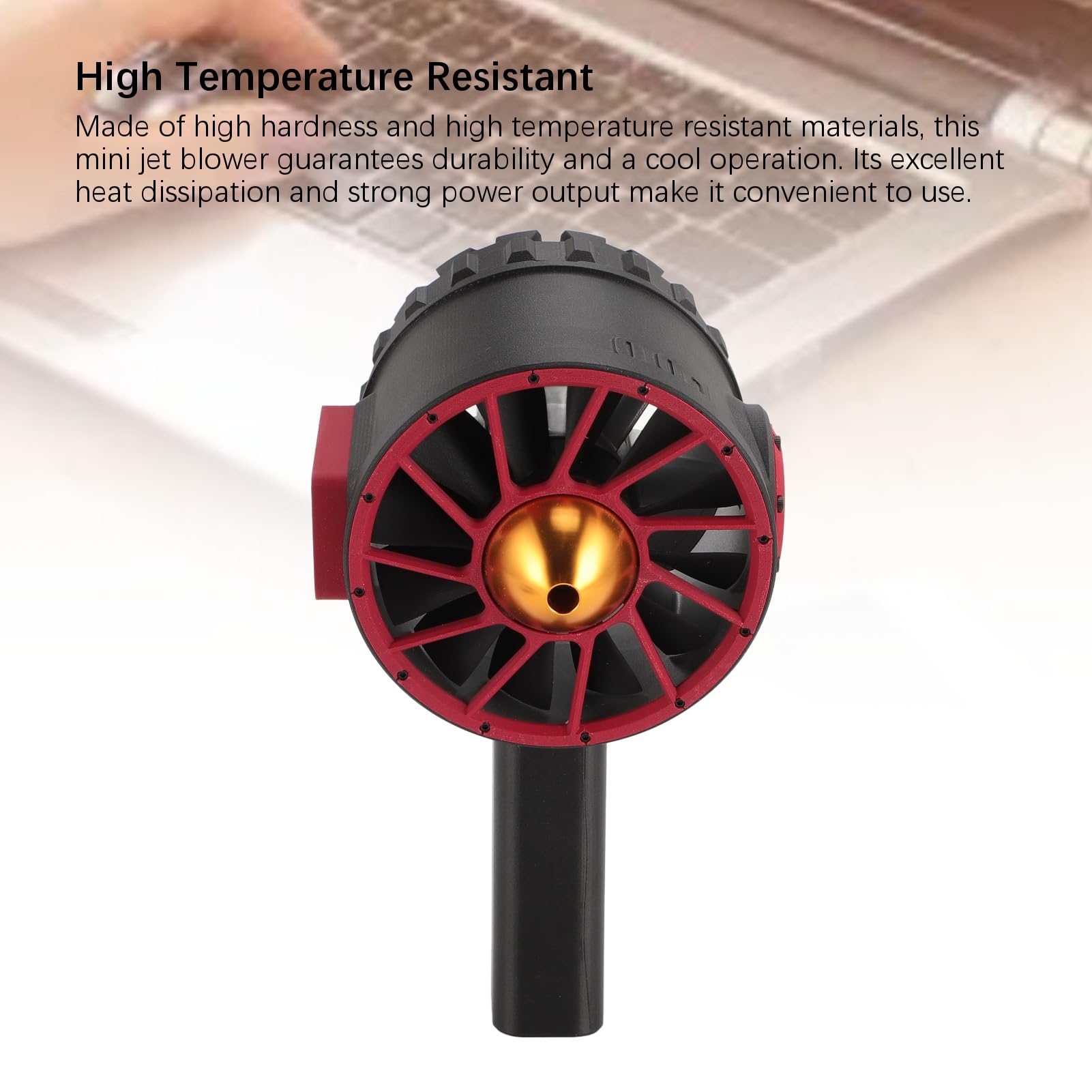 Turbo Fan Turbine Jet Blower, 1000000 RPM Super Jet Dry Blower Fan avec Moteur sans Balais à Grande Vitesse, 12 Pales, 7 Kg de Poussée, Dépoussiéreur d'air électrique avec écran