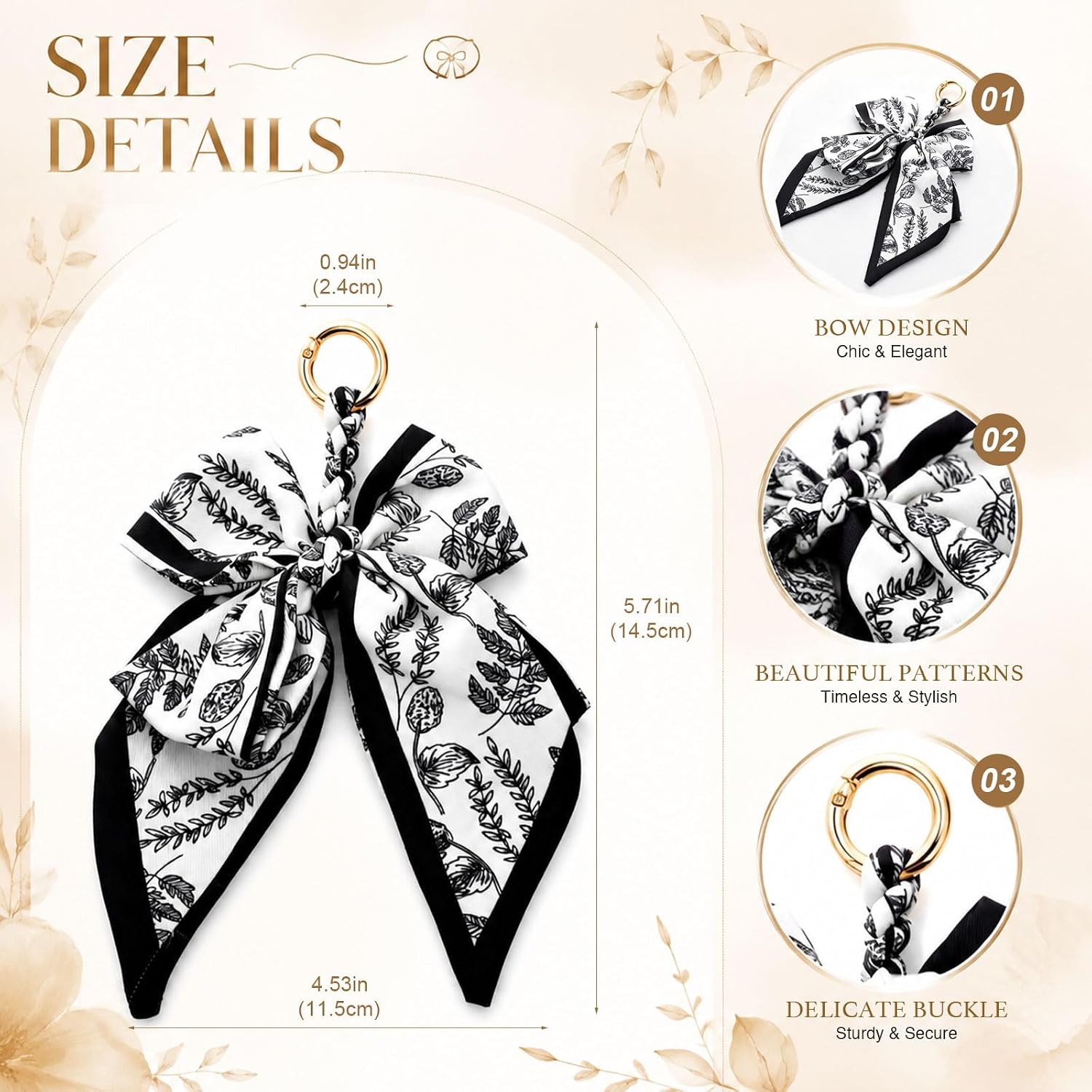Chain Bag Charm, Purse Charms for Handbags, Cute Leopard Keychain Accessories for Women Girls image 2