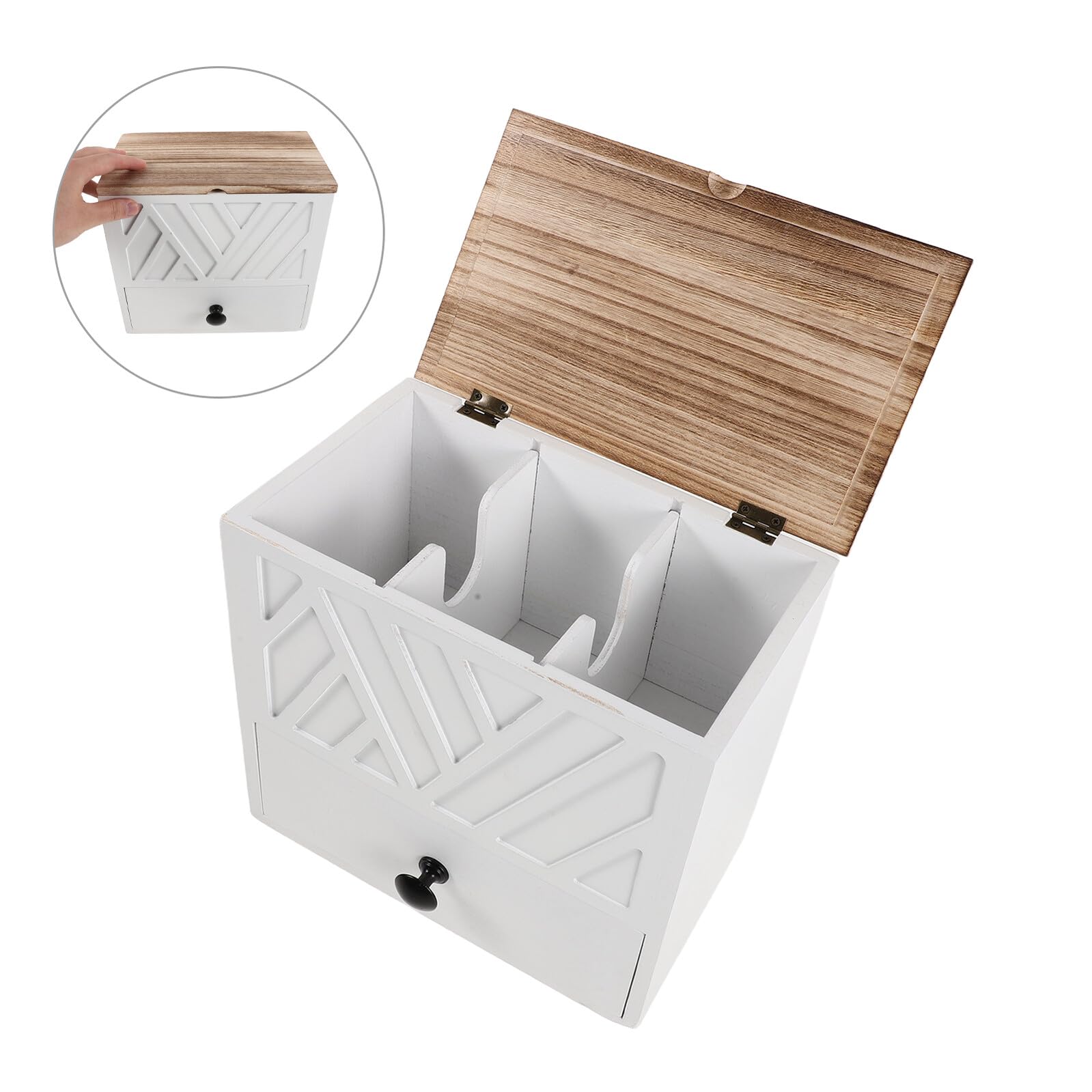 NUOBESTY Elegante Doppelschichtige Aufbewahrungsbox mit Schublade für Badezimmer und Toilette Praktische Weiße Damenhygiene Organizer mit Leicht Zugänglichem Fach