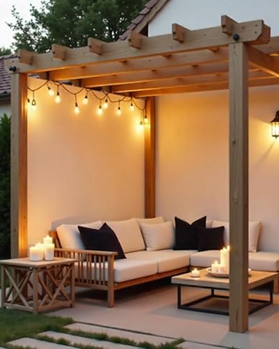 Miniatura 9 de Tira de luces LED de 25 pies para exteriores, impermeable, para exteriores y casas, luces de fiesta de 120 V para patio, porche, balcón, cenador,