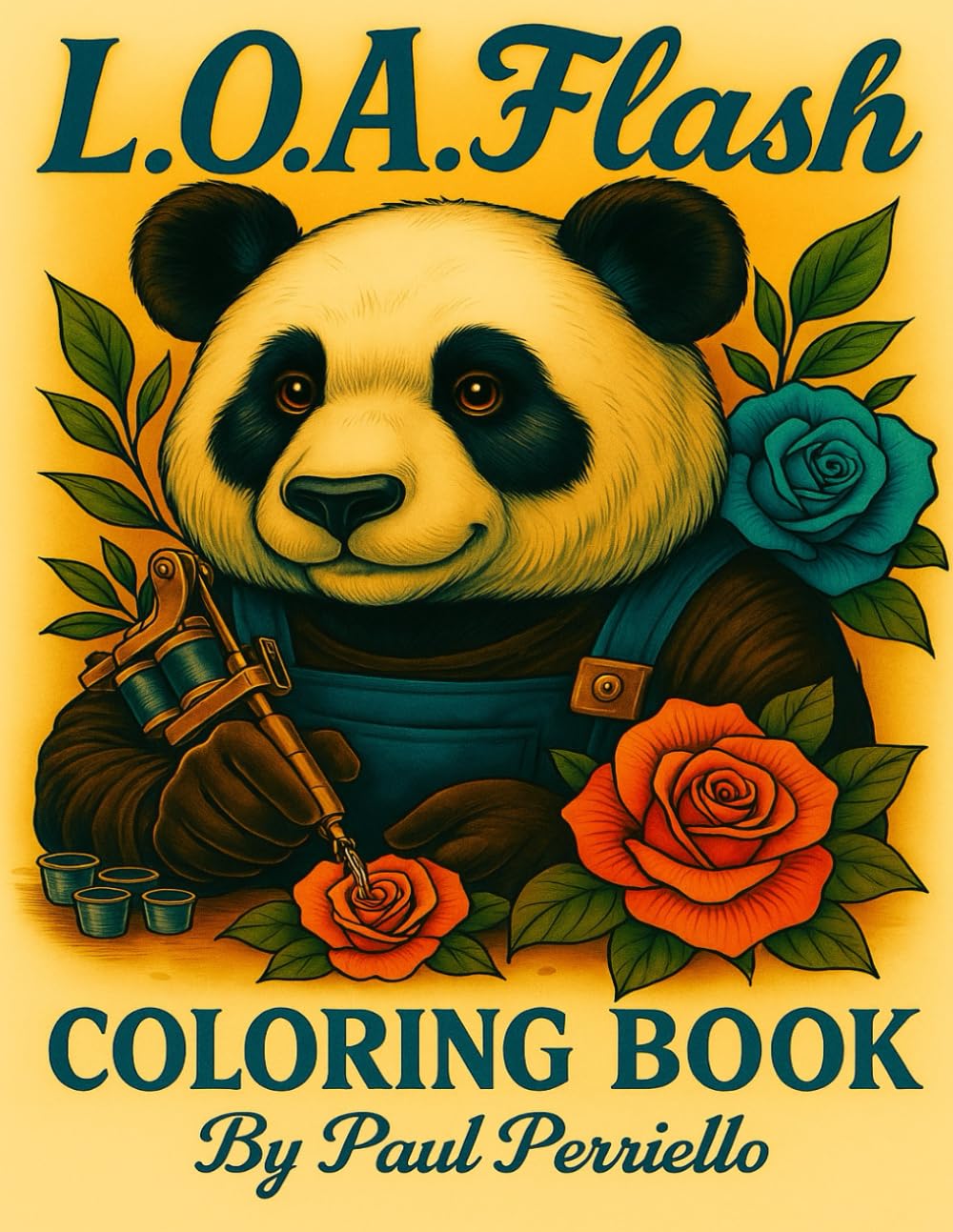 L.O.A Flash Coloring Book: 38 Unique Tattoo Flash Pages for Mindful Coloring
