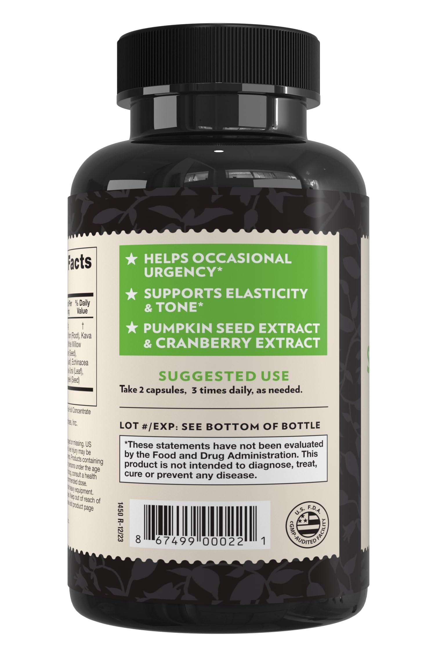 Crystal Star Bladder Strength (60 Capsules) – Herbal Urinary Tract Health and Extra Strength Bladder Control Supplement, Cranberry Extract, Pumpkin Seed Extract, Plantain and Wild Yam Root, Non-GMO — Amazon image 3