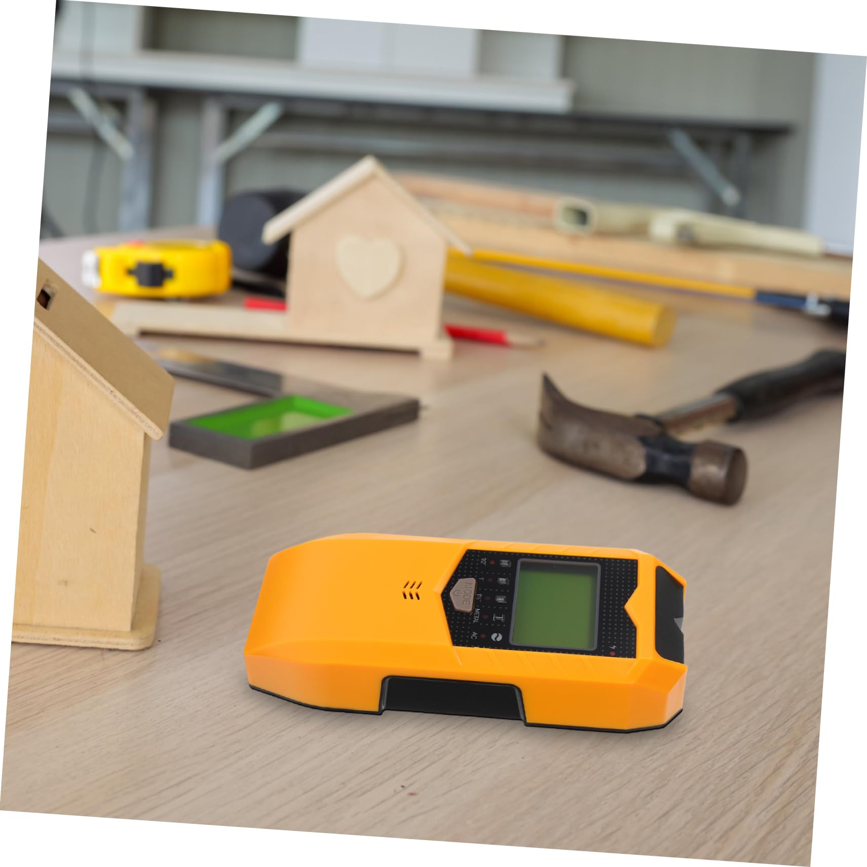 NUOBESTY Wandscanner für Holz und Metall Automatische Kalibrierung Lcd Hintergrundanzeige Erkennt Bewehrung und Leitungen für Wandprüfung