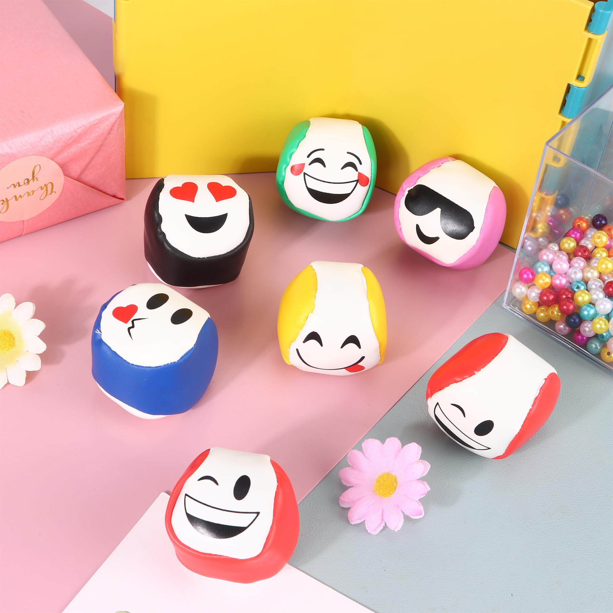 YiliYa 12 Pack Balles de Jonglage Enfant Cirque en Cuir PU Balles Doux Pro Mini Balles de Jonglerie