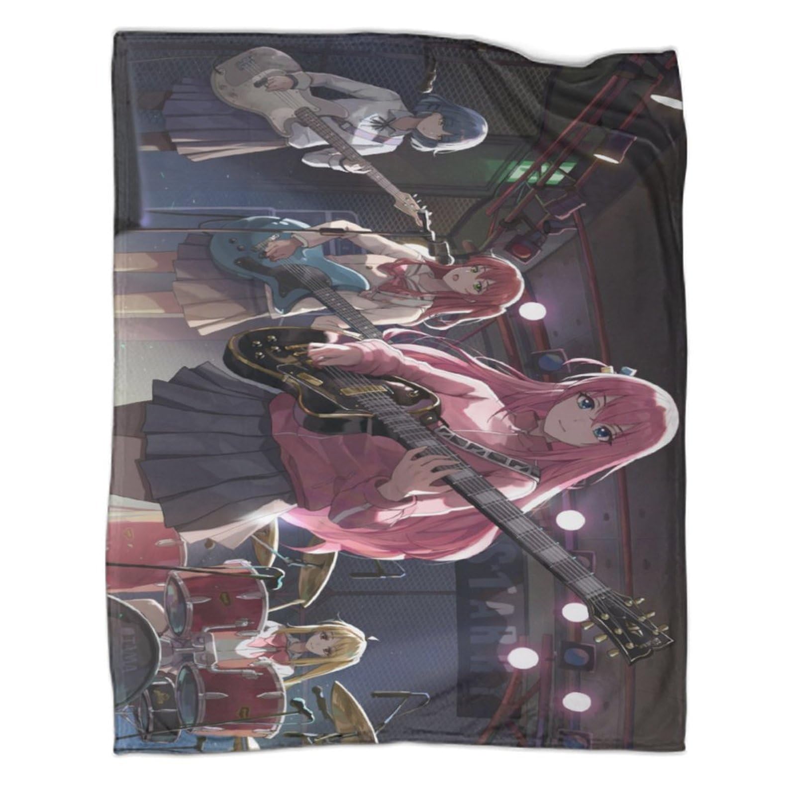 Vgdkaobm Style-13 Bocchi The Rock! Couples Throw | Reversible Warm Fleece | Anime Characters Printed For Bed/Couch/Sofa 40X50inch(100X130cm)
