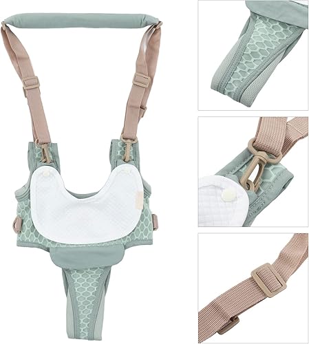 Miniatura 2 de Arneses para caminar para bebés, almohadilla de entrepierna desmontable ajustable de mano para niños pequeños, cinturón ajustable de pie y