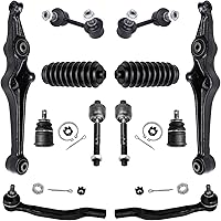 Vista 78 de Detroit Axle - Kit de suspensión completo de 12 unidades para Dodge Ram 1500 4x4 solamente - 2 brazos de control superiores y rótulas, 2 rótulas