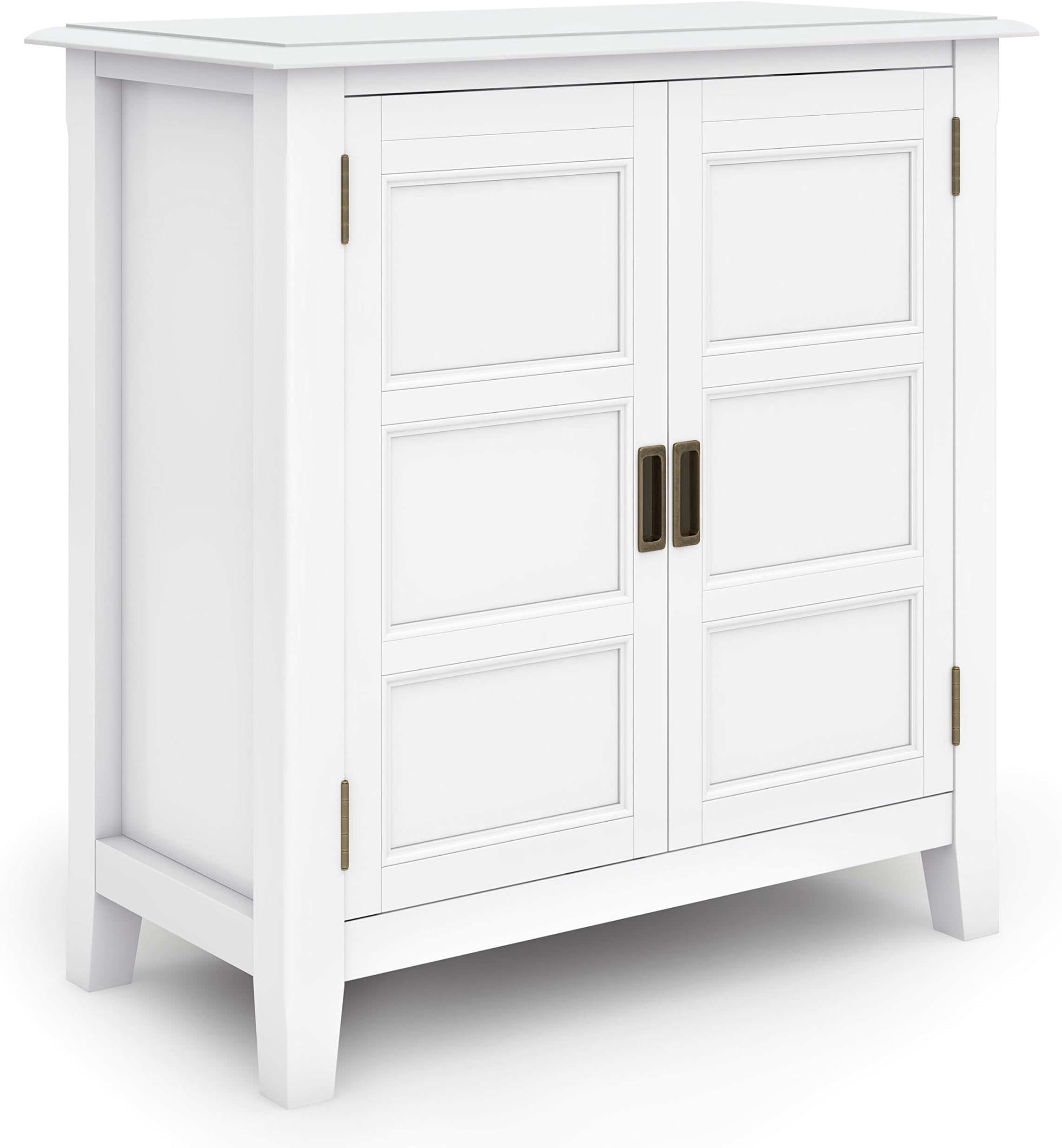 SIMPLIHOMEBurlington Storage Cabinet, Small Parcel, White