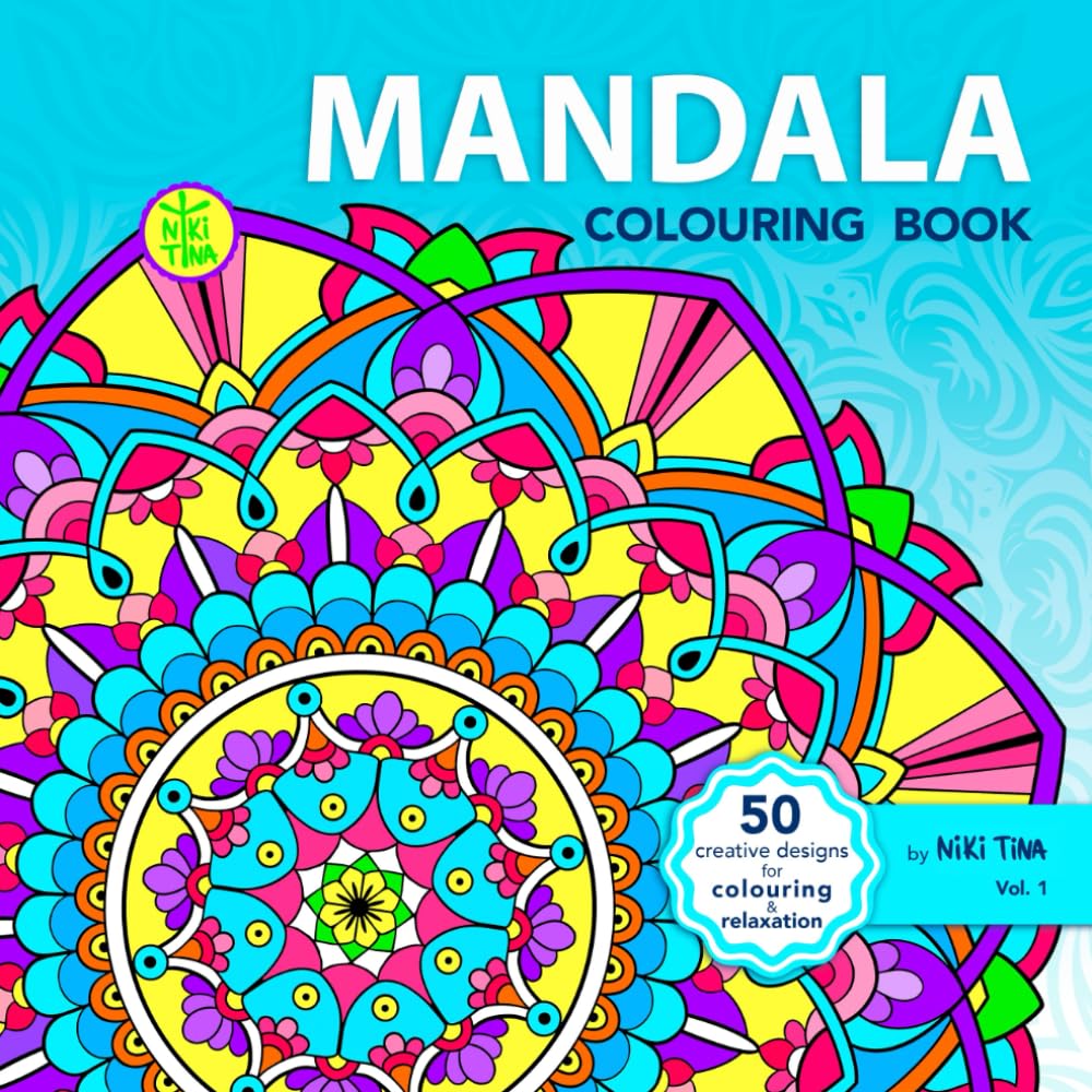 Mandala Colouring Book: 50 relaxing patterns for stress relief, mindfulness and creativity. Relieve anxiety with calm and meditative experience – for adults, teens and seniors.