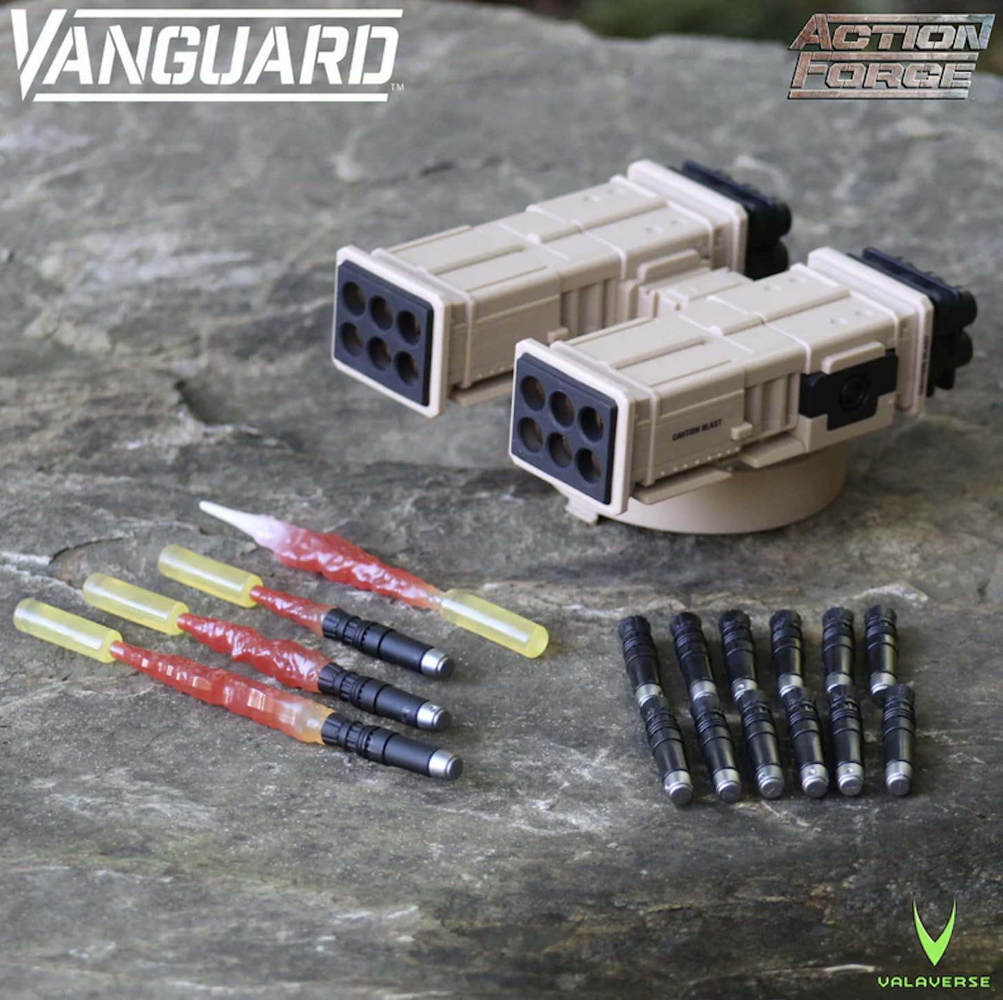 Action Force Valaverse Vanguard Vehicle Desert Muddy Tan (Missle Launcher)