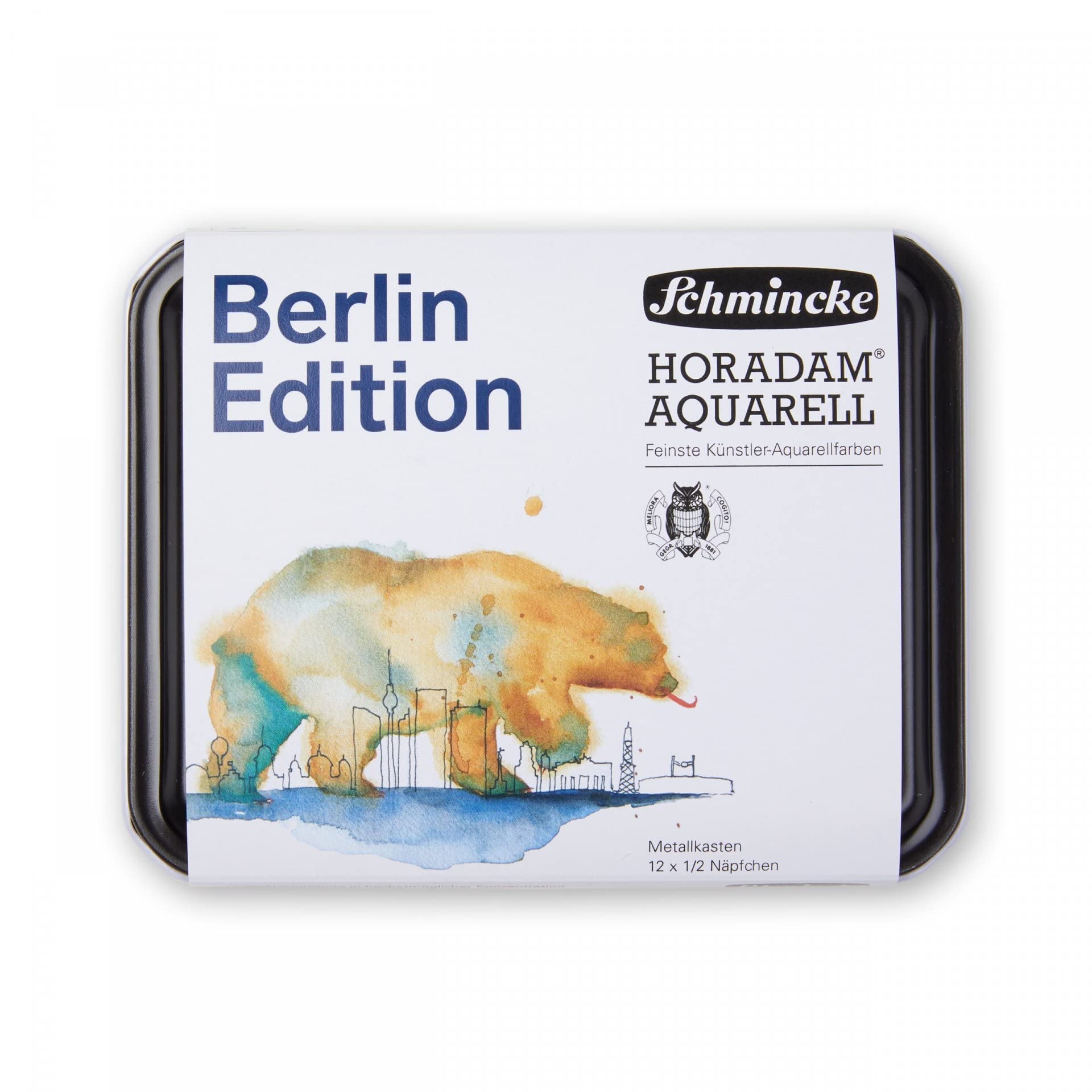 Schmincke Horadam Berlin Edition 74613 - Juego de acuarelas (12 unidades, 1/2 tazas)