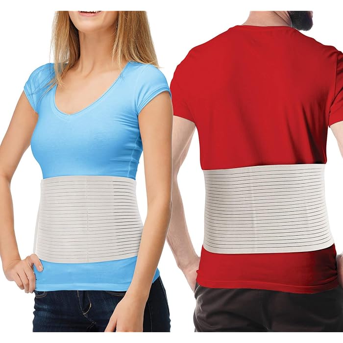 Buy Hernia Belt for Men and Women Beige Abdominal Binder Belly Band