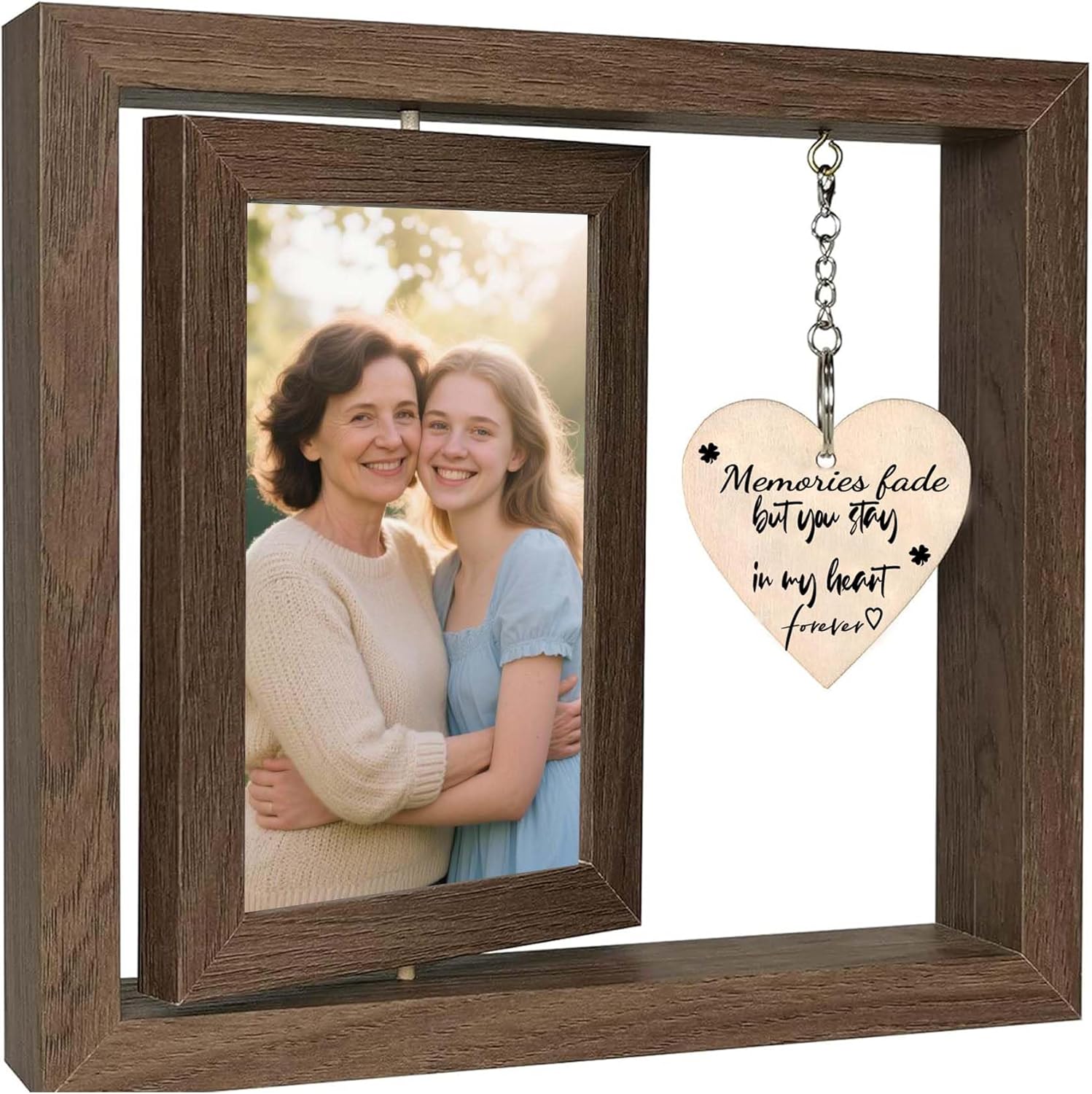 Elegant Commemorative Photo Frame - Personalized Memorial Picture Frame for Loved Ones, Custom Engraved Glass Front with Easy Stand - In Loving Memory Gift for Loss of Father, Mother, Grandparent, Friend, or Beloved Pet 4x6 Inches