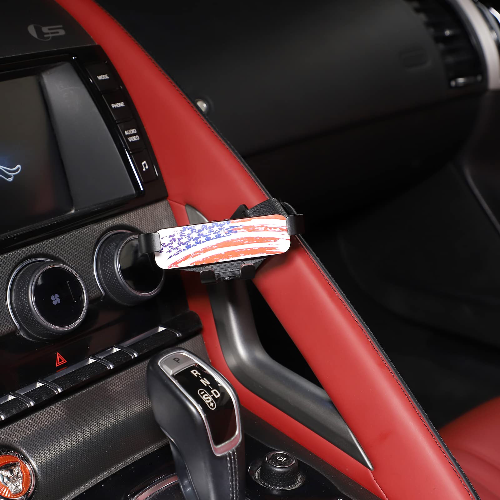 DIYUCAR Voor Jaguar F-TYPE 2013-2023 Auto Central Control mobiele telefoonhouder GPS navigatie houder draadloos opladen accessoire (stijl D