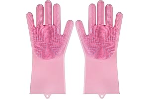 Kitchen Dishwashing Gloves Magic Gloves - Dishwashing Brush, Dishwashing Gloves with Scrubber