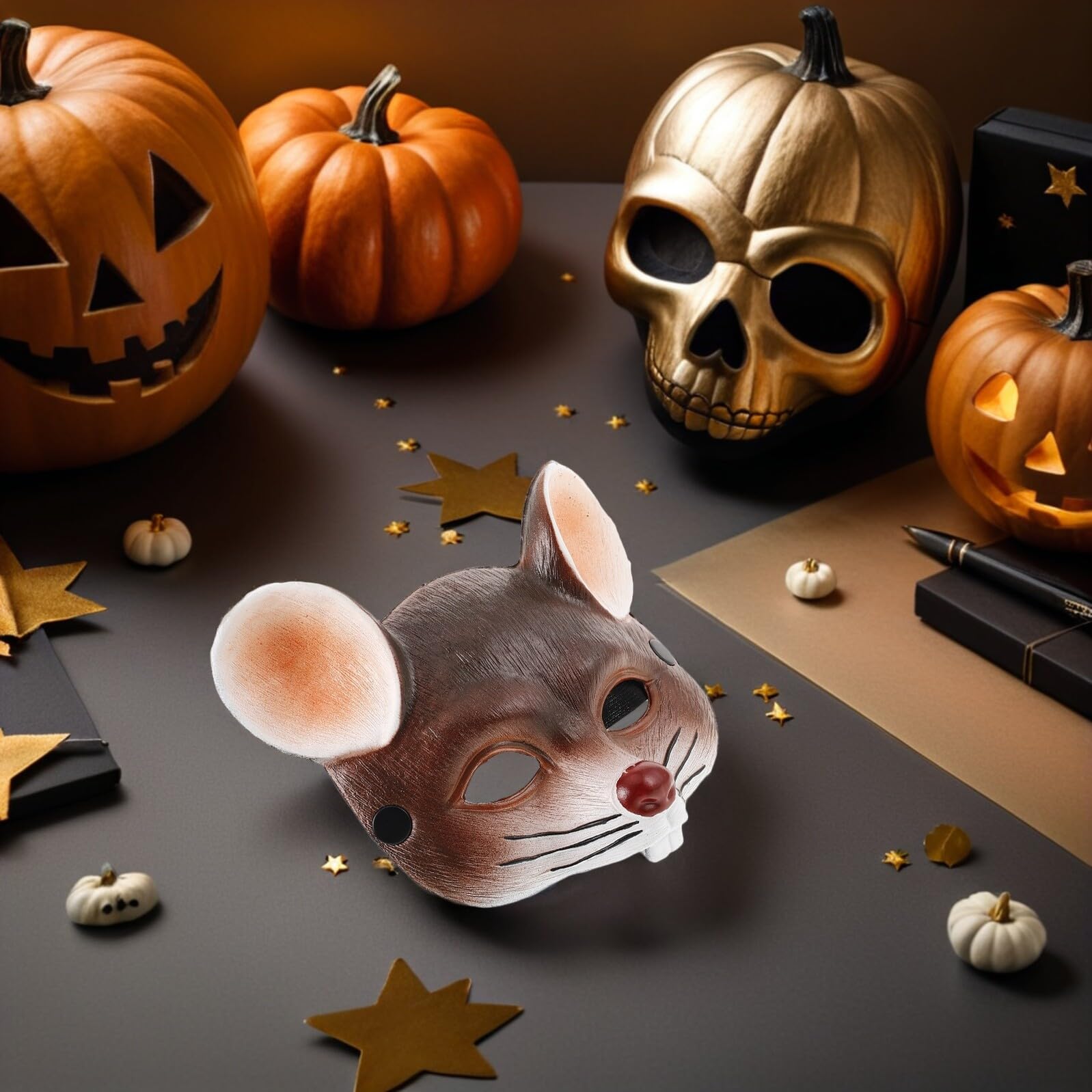 Milisten 3pezzi Maschera Da Topo Per Carnevale Maschera Da Topo Per Cosplay Per Feste Ragazza Realistica Animale