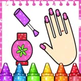 Glitter Nail Drawing Book and Coloring Game