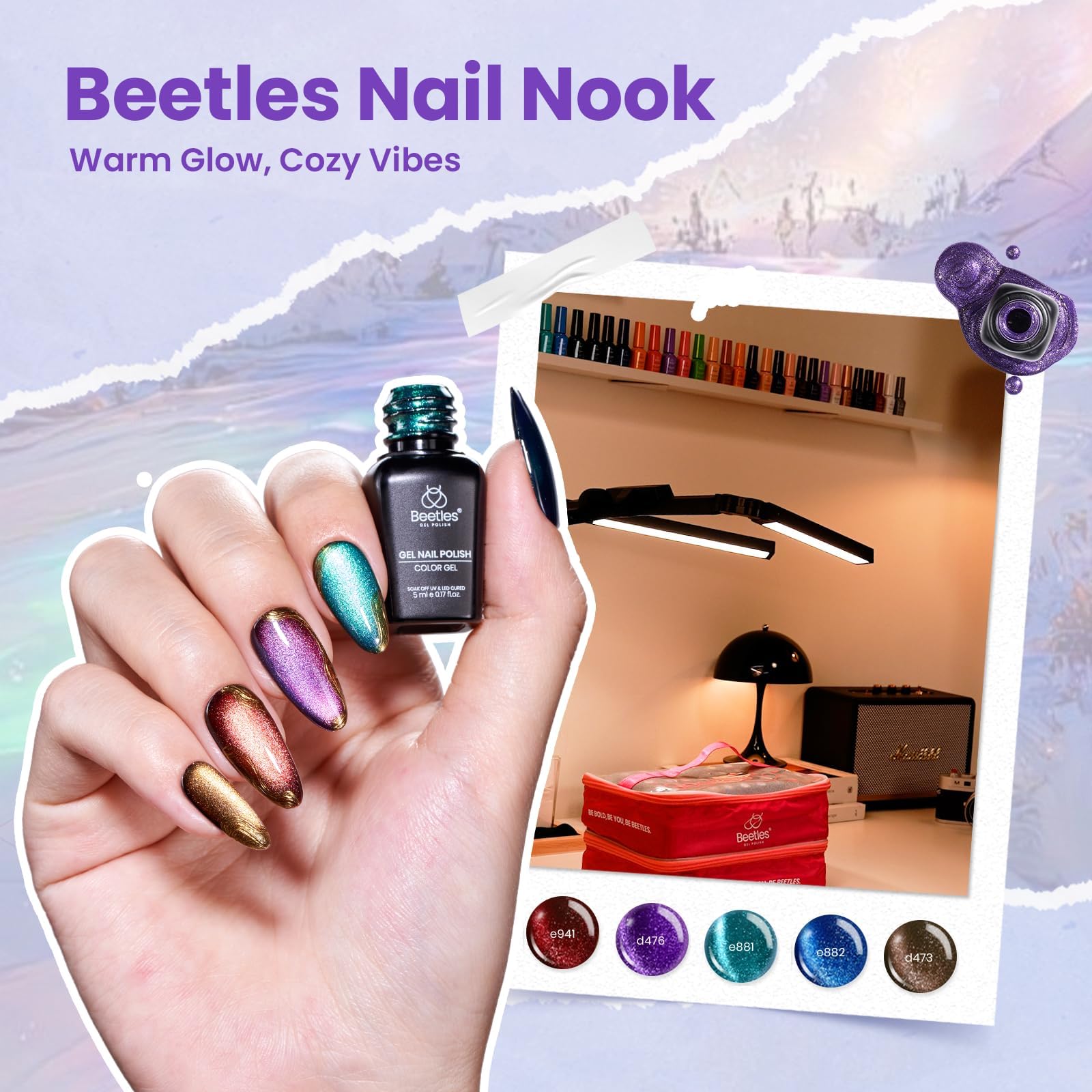 Amazon.com: Beetles Gel Nail Polish Set, 119 PCS 100 Colors Gel