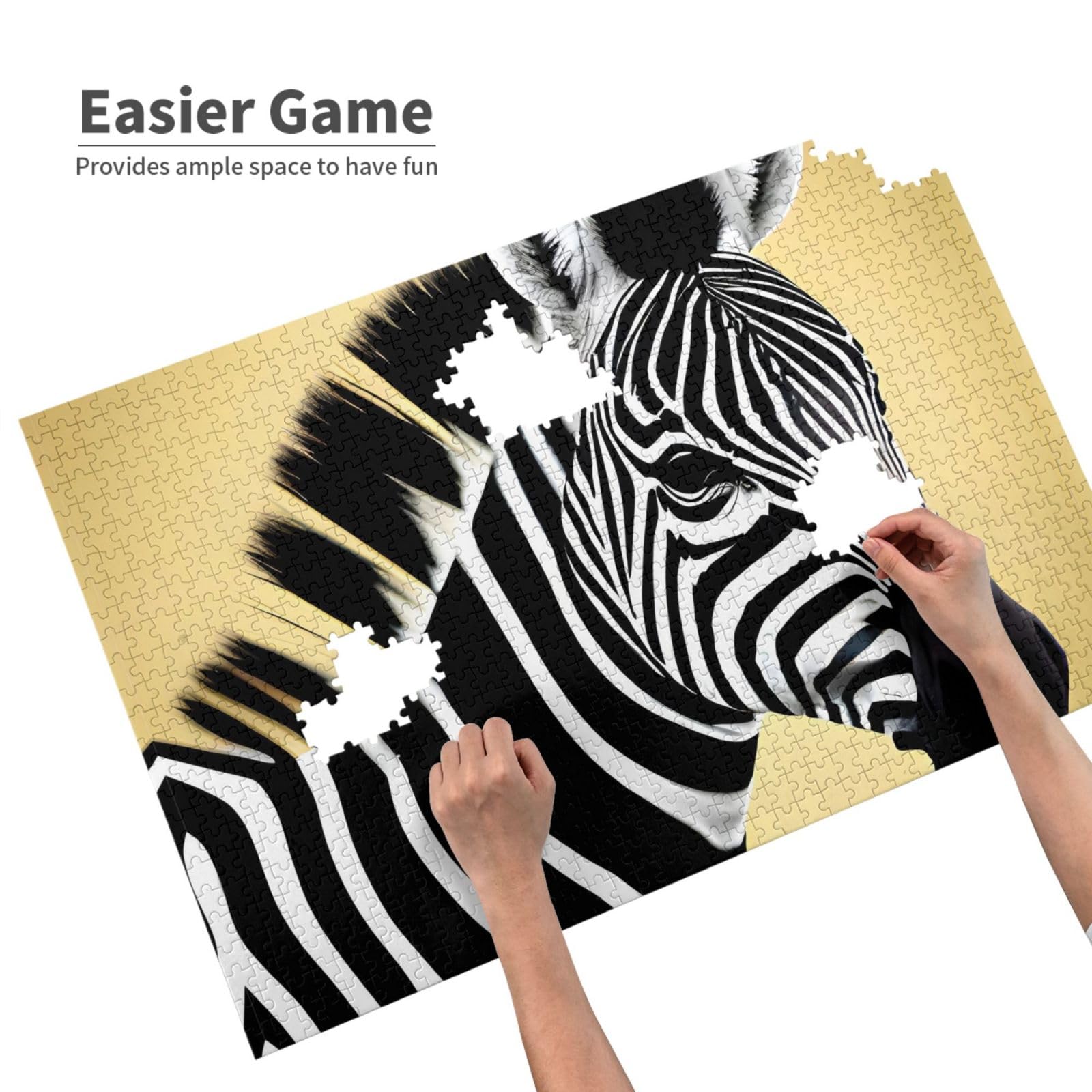 Amazon.com: Black and White Zebra Jigsaw Puzzles1000 Piece