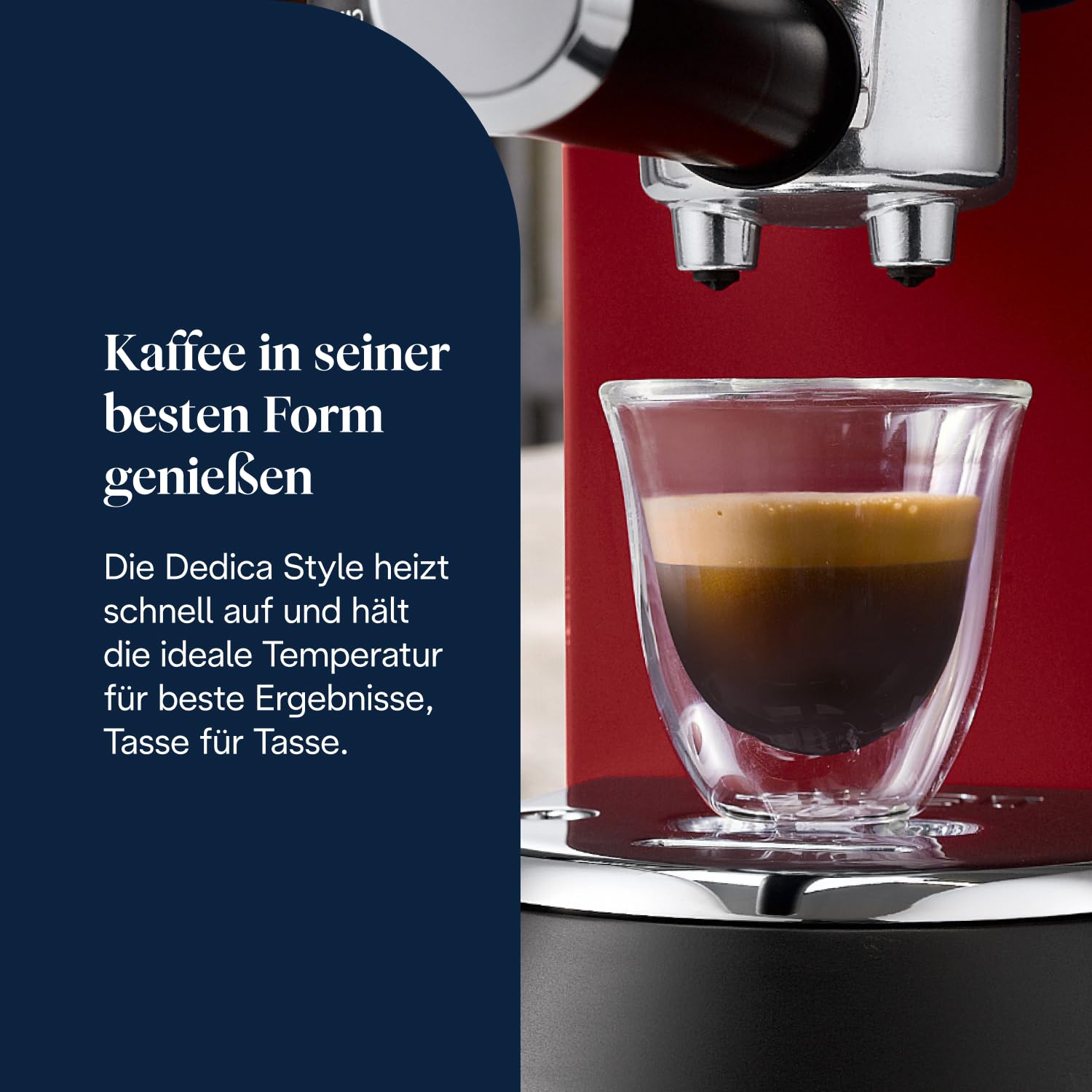 De'Longhi Dedica Style - Perfetto Kompakte Siebträgermaschine Espressomaschine mit Tasten – Bild 3