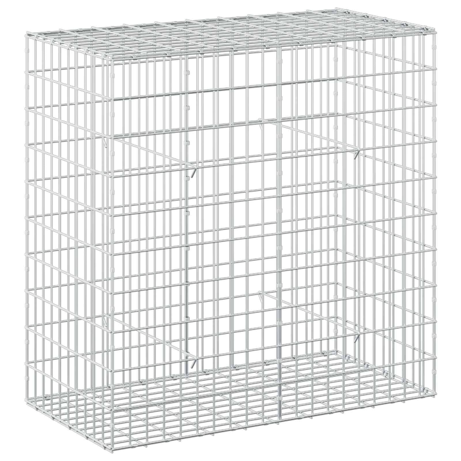 vidaXL Gabion with 3.5 mm Wire and 5x10 cm Mesh 100x50x100 cm