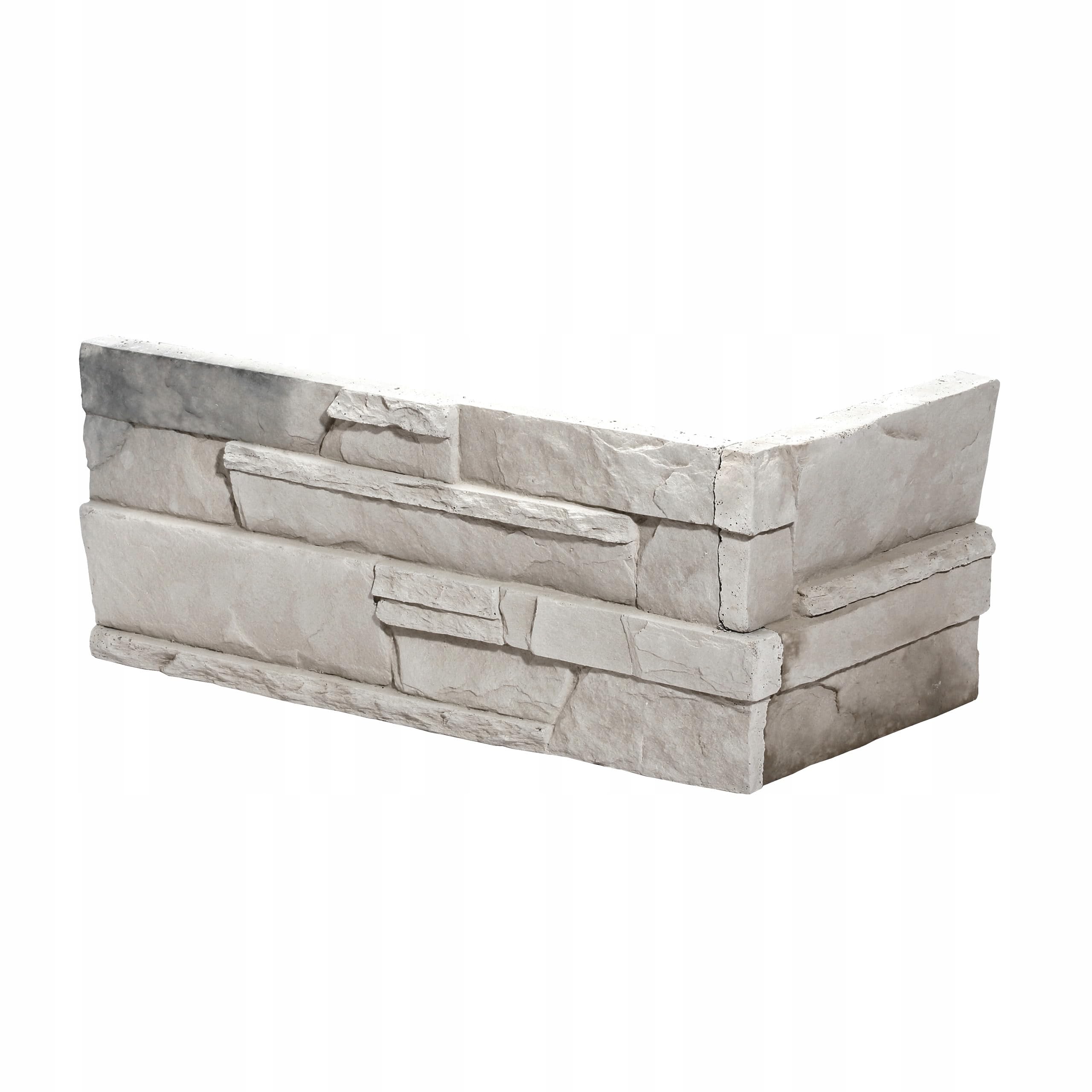 Parement intérieur extérieur résistant au gel Sakura 1 STEGU pour angles en béton beige robuste