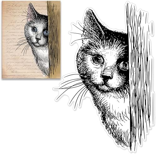 Rhino - Sellos transparentes para hacer tarjetas, sellos de goma transparente de animales salvajes, sellos de fondo de árbol para decoración de