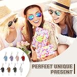 ASTIMESA 4 Pieces Hand Sanitizer Keychain 1 oz/30 ml Refillable Empty Bottle, Hand Sanitizer Holder Keychain