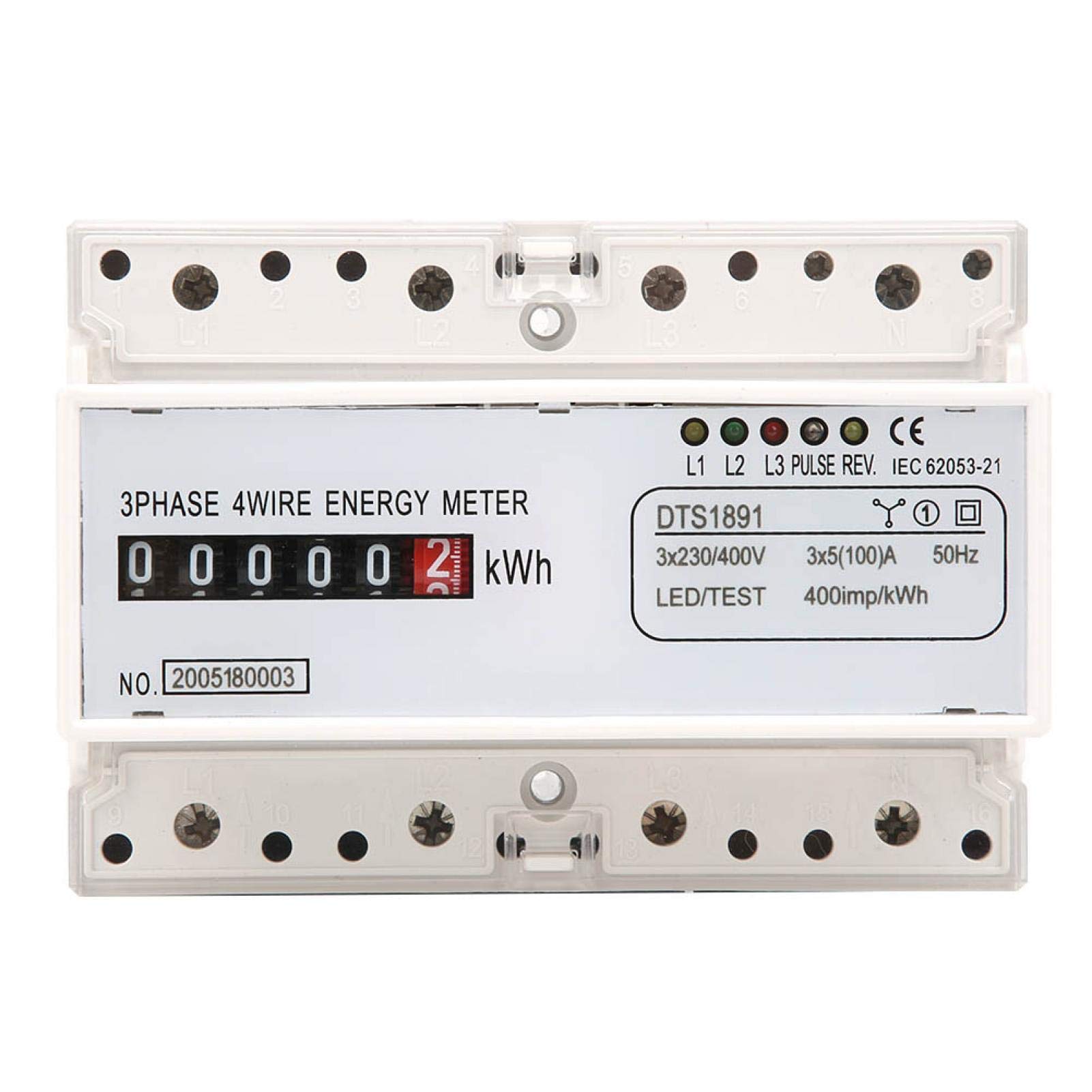 Buy 3 Phase Electric Meter, Kwh DIN Rail Meter DINRail Type Kwh Meter