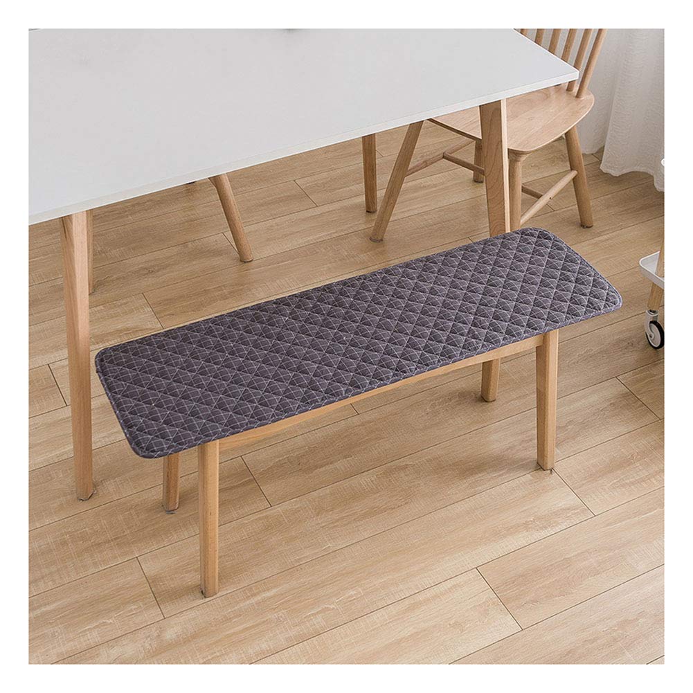 Coussin de banc jardin gris foncé 200x40cm pour matelas de banquette extérieur